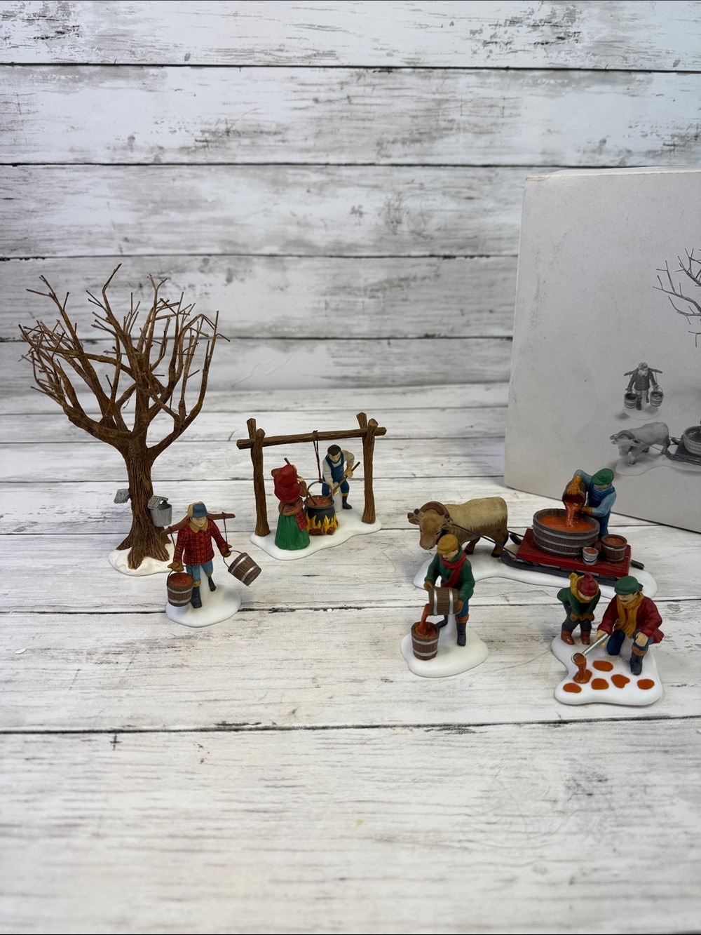 Dept 56 “Tapping the Maples” Christmas Village READ Description As Is